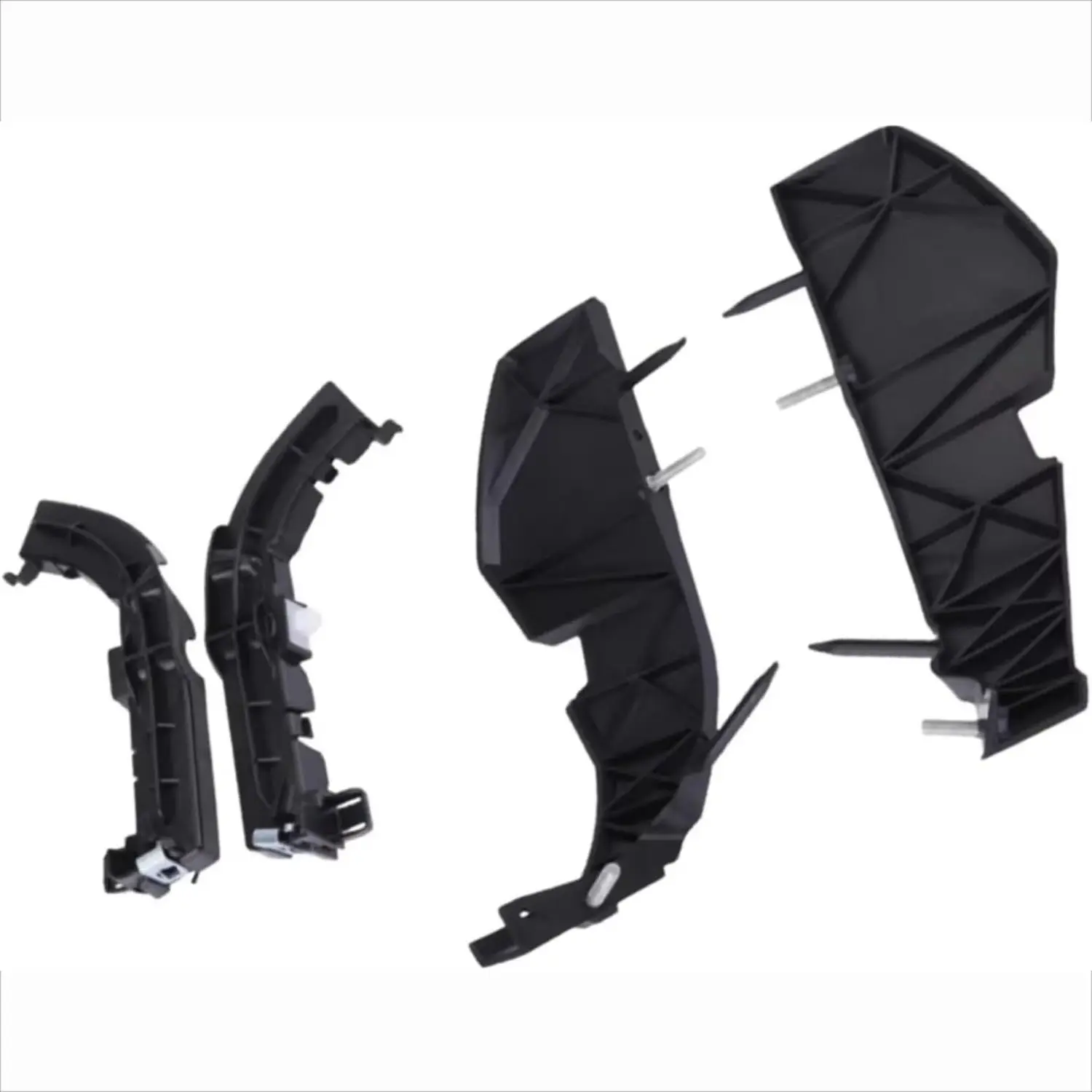 Black Front Bumper Bracket (4 PCS) for Dodge Challenger 2015-2022, Automotive Car Repair Accessory, Absorbs Impacts, Mitigates External Impacts from Minor Collisions, Protects Vehicle/Driver, Maintains Smooth Appearance, Long Service Life