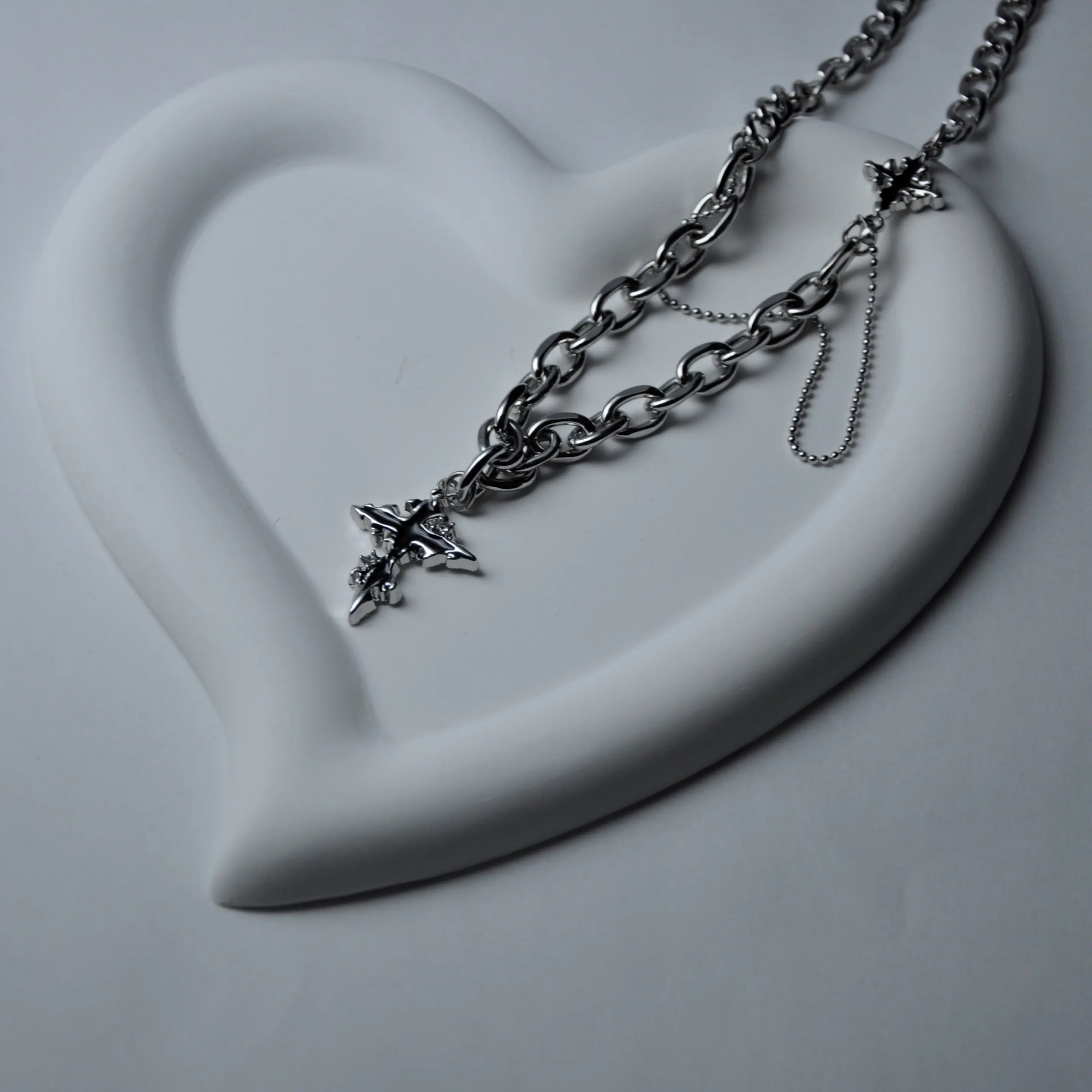 Cool Girl Jewelry Necklace Stainless Steel Gothic Punk Choker
