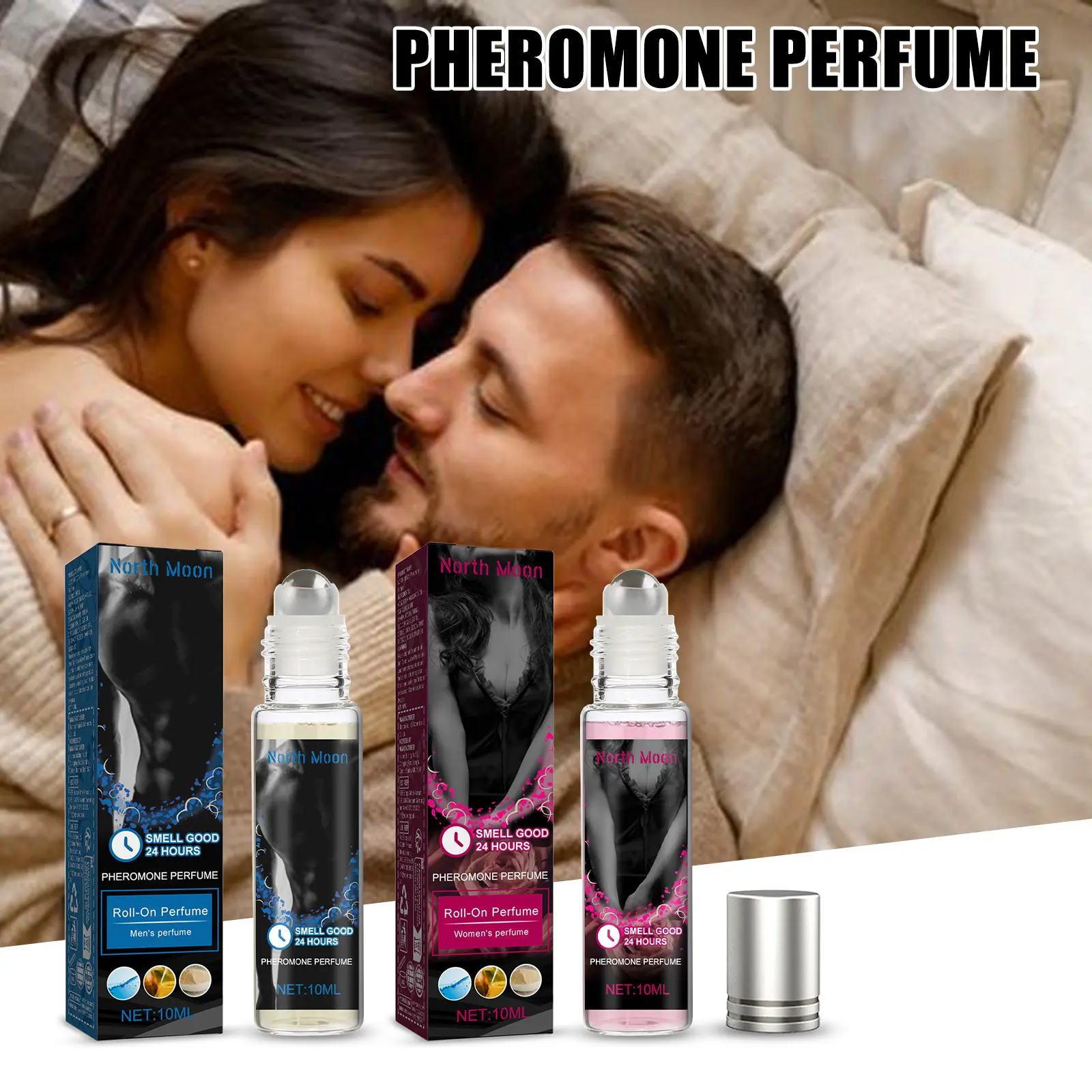 North moon Pheromone Roll-On Perfume Gentle Natural Scent | Long-Lasting Elegant Fragrance | Portable Roll-On Design | Perfect for Daily Wear & Date Night