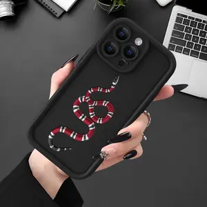 Creative Snake Pattern Phone Case, Anti-drop Decorative Phone Protector Cover, Phone 17 16 16E 15 14 13 12 11/Plus Air Pro Max Mini Accessories Compatible with iPhone Series