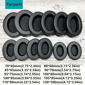 Universal Oval Earpads Headphone Replacement Ear Pads, Soft Foam Cover Ear Cups, Headset Repair Parts, Accessories for Audio Devices