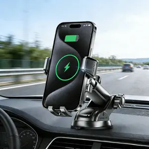 Wireless charger dashboard mount, Fast Wireless Charger, Wireless Mobile Charger, For your car phone holder, For car windshield dashboard vents, universal hands-free car phone holder, For iPhone 17/16--8 series & Samsung Galaxy S25/S24 series