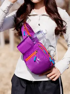 Outdoor Waist Bag, Large Capacity Multi-pocket Multi-functional Waterproof Running Chest Bag, Lightweight Chest Bag for Hiking & Climbing & Travel, Jogging Equipment