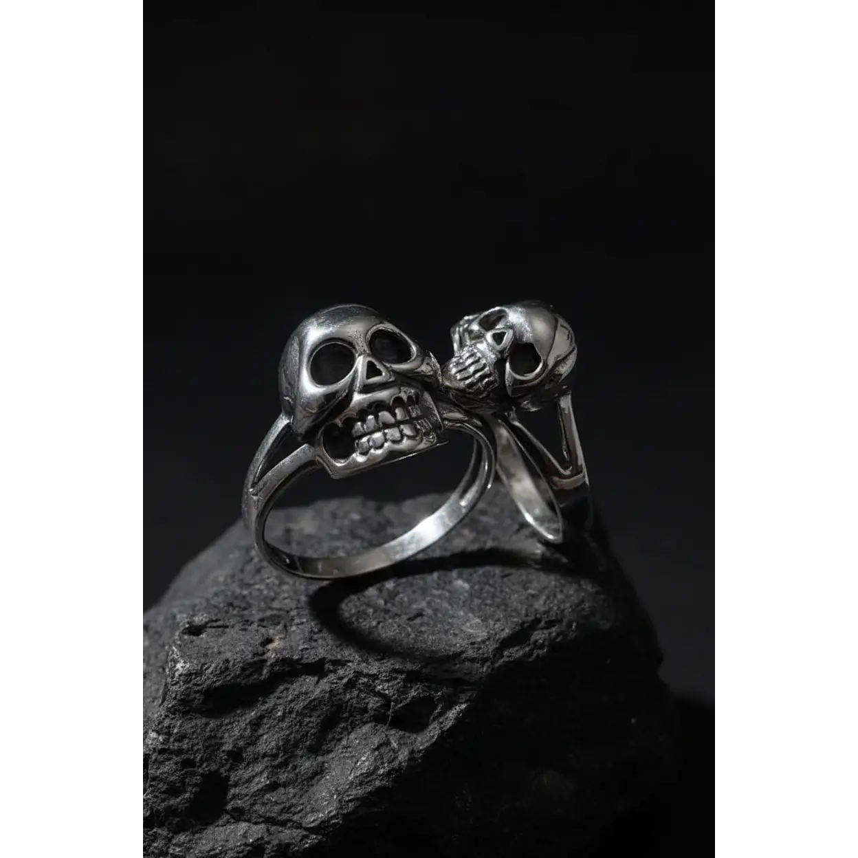 Large Skull Sterling Silver Ring 925 Ring