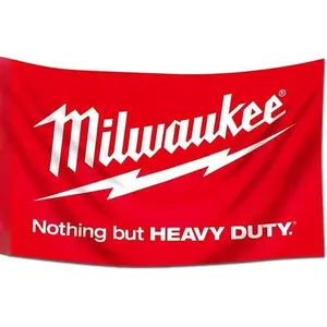 Milwaukee Flag Nothing But Heavy Duty Banner 3X5 Feet for College Dorm,Room Man Cave Garage Decorations Gift Hanging Cloth Backdrop