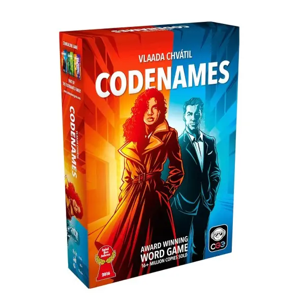Codenames Board Game 2nd Edition, Word Association Party Game for Friends and Family Game Night, Strategy Game for 4+ Players