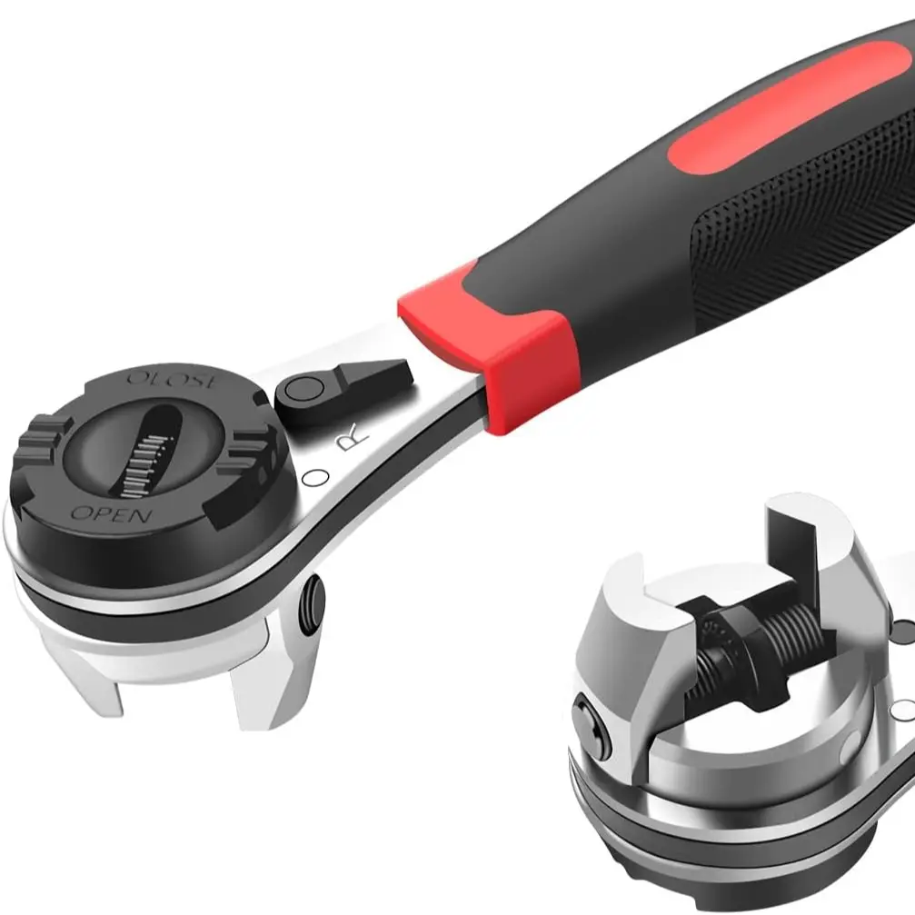 Adjustable Ratcheting Wrench, Adjustable Ratcheting Wrench 6-22mm, Adjustable sleeve wrench,Portable labor-saving wrench,Adjustable wrench, Non slip gloves