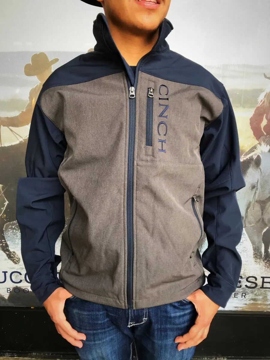 CINCH -Men’s Color Blocked Bonded Jacket ( Charcoal /Navy )