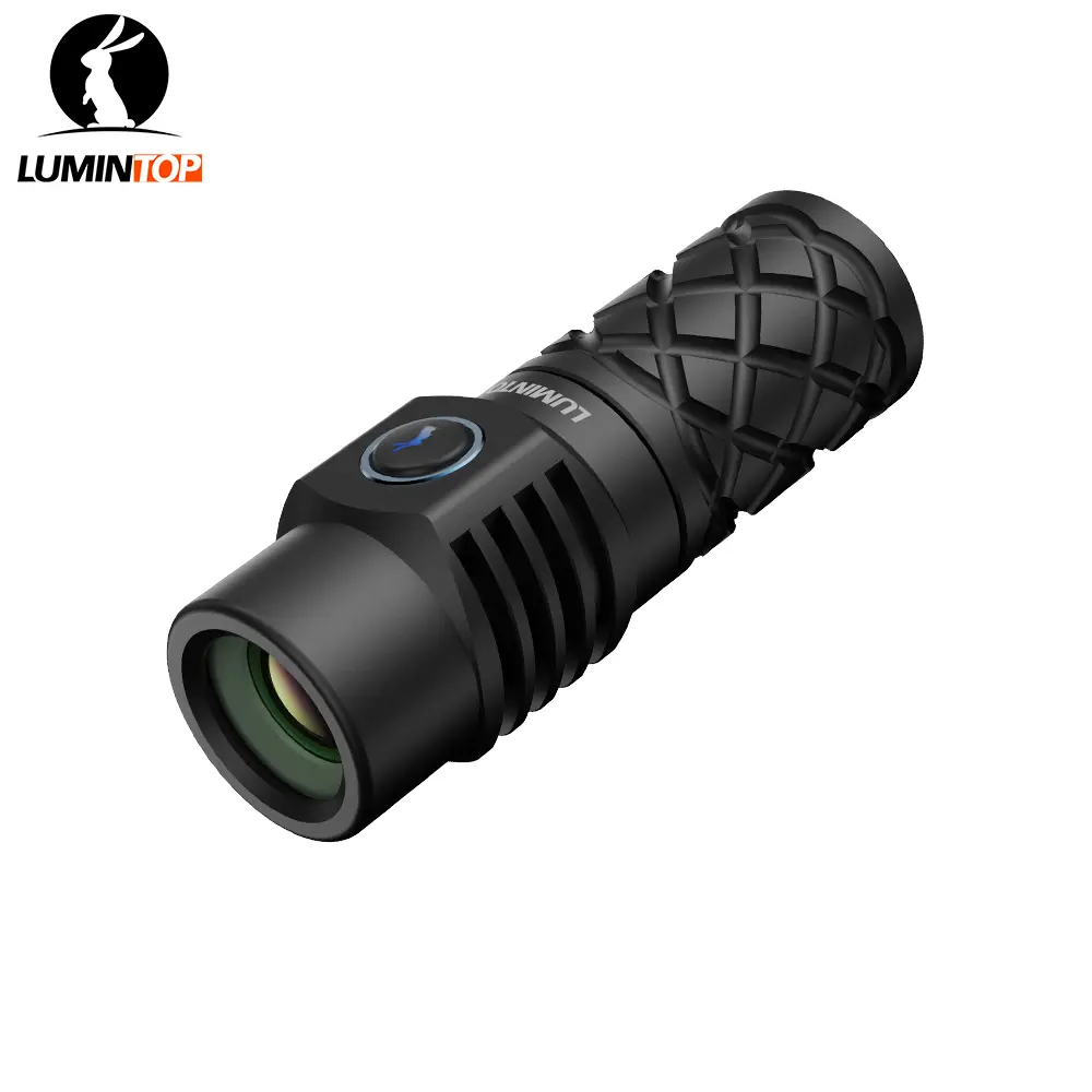 LUMINTOP Thor Mini LEP Flashlight 700 Meter Ultra-Long Range Mini Spotlight Flashlight 18350 Rechargeable Battery Ultra-compact and Lightweight Night Light Ring IPX8 Waterproof LEP Flashlight. tactical summerwins portable powerful cool gift