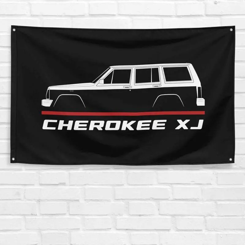 For Jeep Cherokee XJ 1983-2001 Car Enthusiast 3x5 ft  Gift Banner Decor Print Ornaments