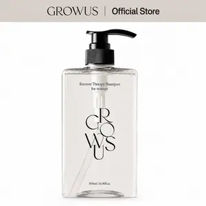 GROWUS Recover Therapy Shampoo for Women with Pomegranate & Plum Extracts Strengthening Anti Hair Loss for Dry Scalp 16.9 Fl Oz 500ml