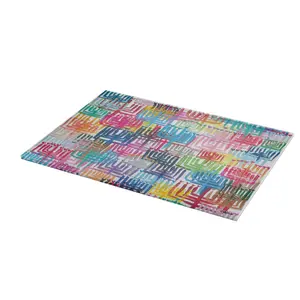 Heart Menorahs Glass Drip Tray
