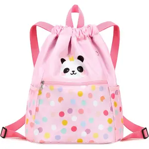 Drawstring Bag, Drawstring Backpack, Gym Bag Sackpack  Backpack for Women Girls Cute Panda