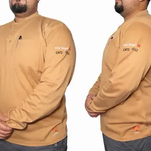 Fire Shield FR CAT2 – Flame Resistant Work Shirt Long Sleeve Menswear Top