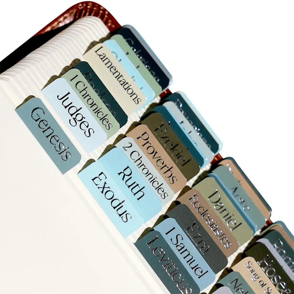 Idyllic Grace - Courageous - Bible Tabs - Christian - Catholic - Apocrypha - Bible Journaling