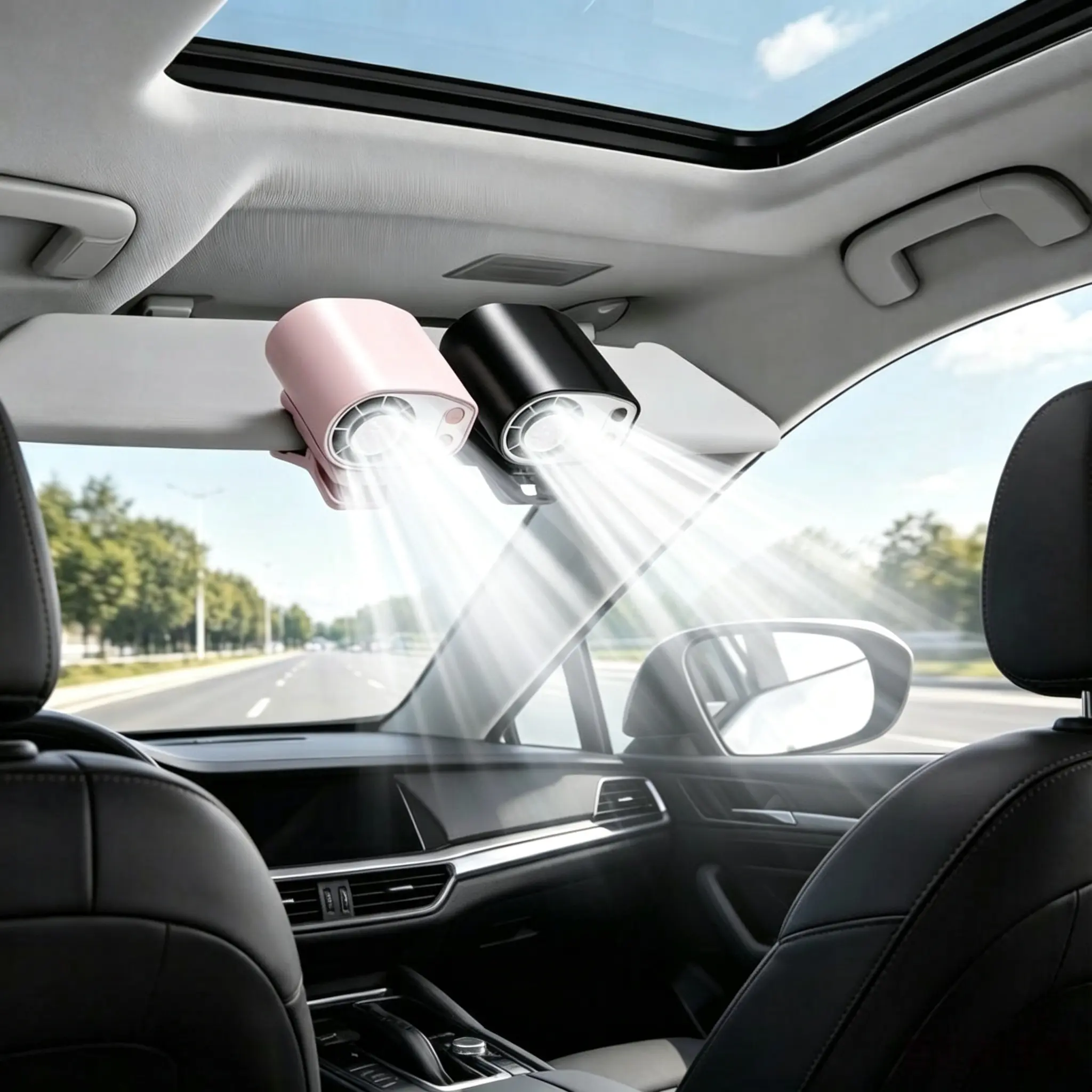 【Summer Survivals】JOYTUTUS 2026 Semiconductor Cooling Car Clip On Fan - 360° Rotation, 100 Speeds Adjustable, LED Display, USB Rechargeable, Wide Clamp, 20Hr 3000mAh Battery, Car Accessories Car Fan Car Seat Fan High Velocity Fan Dealsforyoudays