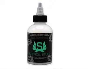 Stencil Stuff 4 Ounce Tattoo Stencil Transfer Gel Solution, 150ml Professional Tattoo Stencil Gel Fresh Tattoo Stuff Stencil Transfer Cream Gel for Tranfer Stickers Paper Machine Soap Tattoo Supplies - Clear & Long-Lasting