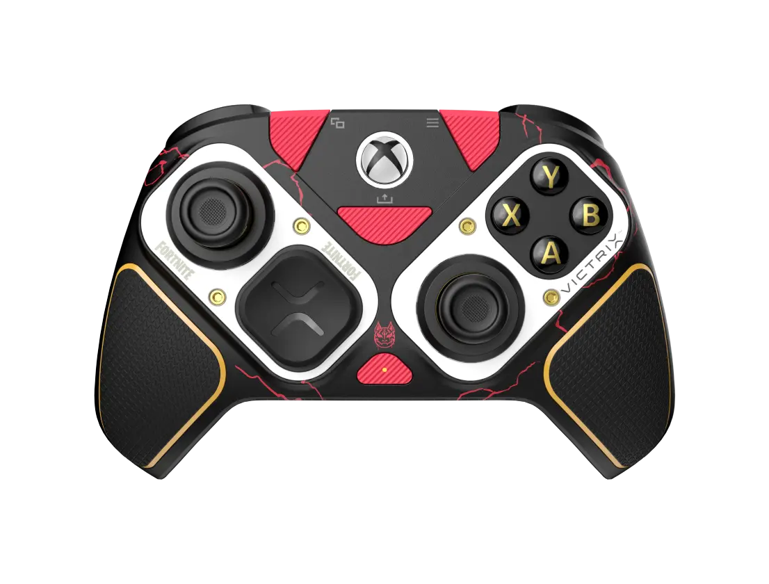 Victrix Pro BFG Reloaded Wireless Modular Controller – Fortnite Drift - 3 customizable modules with built-in Hall-Effect technology, 6-button Fightpad Module with Kailh microswitches, 5-stop Hall-Effect Clutch Triggers with Hair-Trigger mode