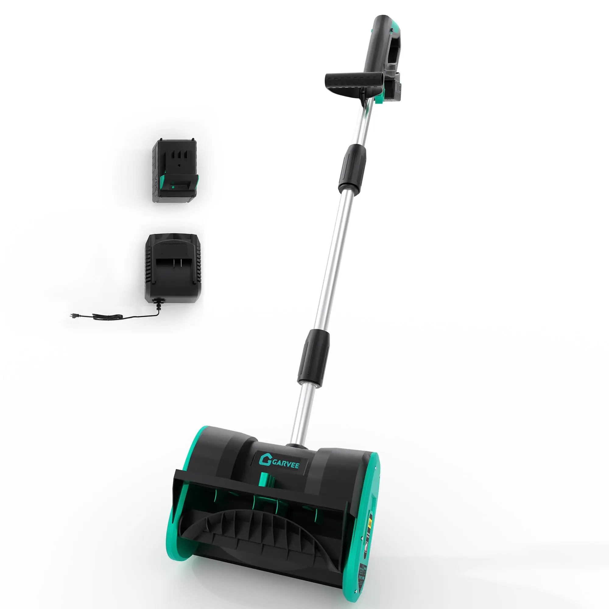 Garvee Upgraded 12″ Electric Snow Blower, Snow Shovel, Battery Powered Snow Blower with 12A Brushless Motor, 17 ft Throw Distance for Driveway, Sidewalk, Walkway