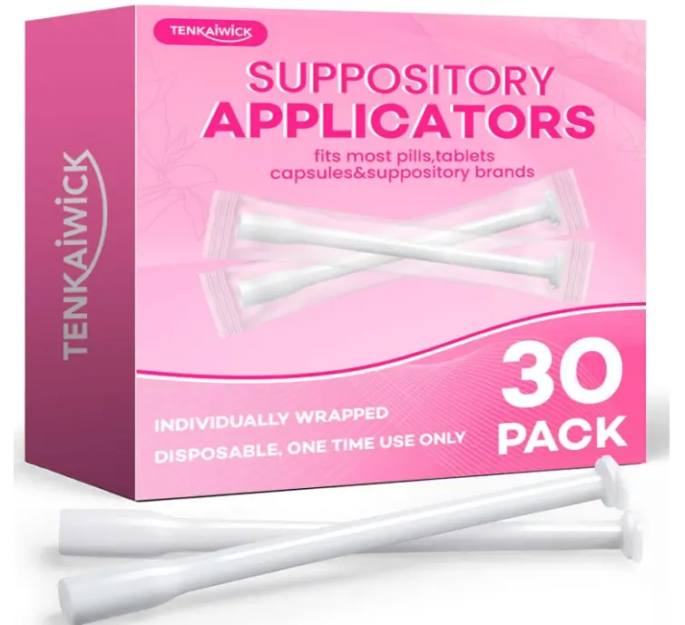 TENKAIWICK Disposable Applicator 30 Packs, Fits 0/00 Capsules & Pills, Individually Wrapped