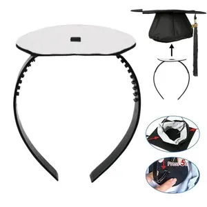 Graduation Cap Headband, Firm Anti-fall HairBand for Graduation Hat, Graduation Gifts Hat Accessories for Graduates, Students, Women