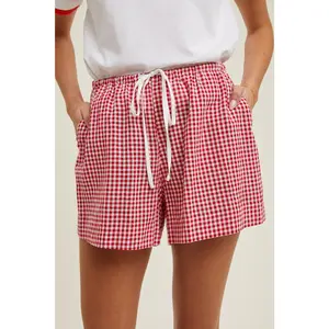 Red Gingham Shorts