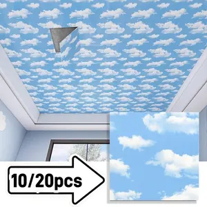 10/20 Pieces 30x30cm PVC Wall Panels, Fireproof Waterproof Lightweight Wall Tiles, Self Adhesive Panels, Ideal for Walls and Ceilings, High-Quality Decorative Panels