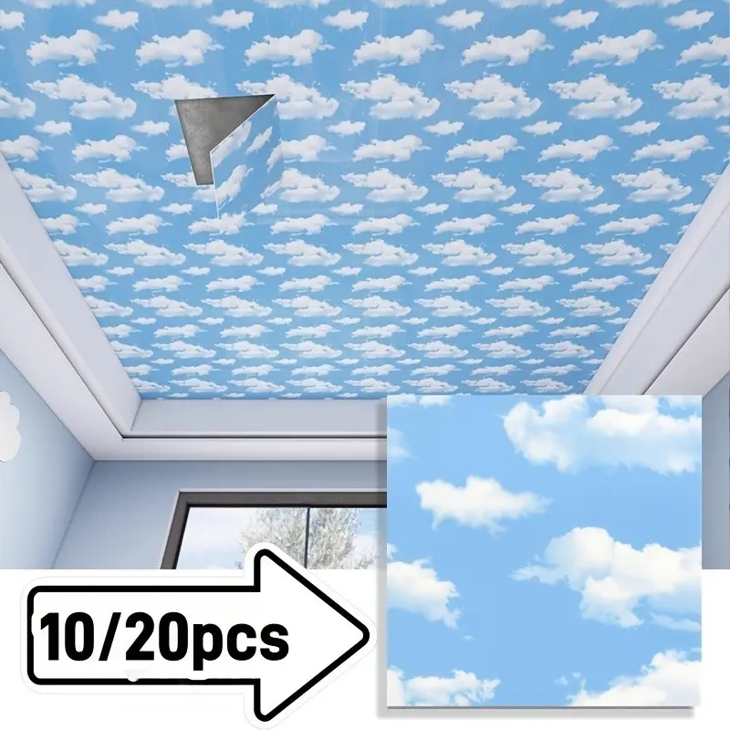 10/20 Pieces 30x30cm PVC Wall Panels, Fireproof Waterproof Lightweight Wall Tiles, Self Adhesive Panels, Ideal for Walls and Ceilings, High-Quality Decorative Panels