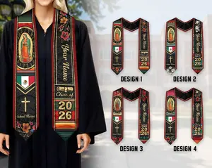 Custom Mexican Graduation Sash, Mexican Flag Graduation Sash 2026, Guadalupe Stole, Mexico Graduation Ceremony Stole 2026, Hispanic Sash