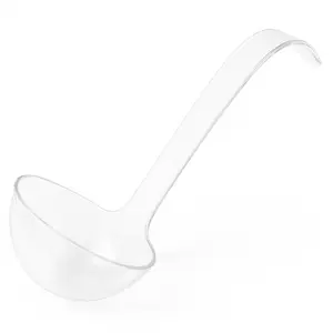 Clear 5 oz. Plastic Ladle for Catering
