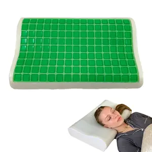 Memory Foam Contour Pillow with Cooling Gel Insert - Orthopedic Pillow