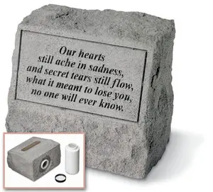 Kay Berry- Inc. 93520 Our Hearts Still Ache In Sadness - Headstone-Urn Memorial - 9.5 Inches x 5 Inches x 8 Inches