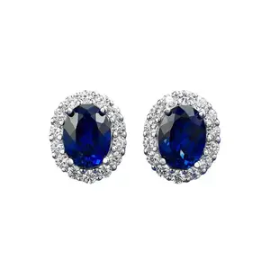 Elegant Stud Earrings with Margaret Floral Design, 1CT Lab Created Gemstone Fashion Jewelry for Women