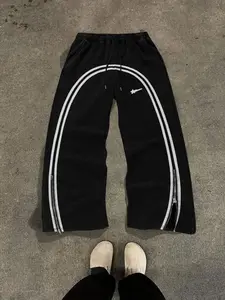 Men's Regular Fit Star Print Straight Leg Pants, Casual Comfy Breathable Trousers, Casual Sporty Trousers for Spring & Fall, Men's Bottoms for Daily Wear, Breathable Athletic Bottoms