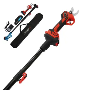 JOVANT Electric Pole Pruning Shears with Reach Up to 13-Feet Pole and Portable Bag.1.1Inch(28mm) Pole Pruning Shears for Tree Trimming, Cordless Pole Tree Trimmer (Included 2Pcs 2.0Ah Battery)