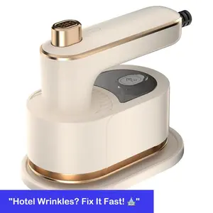 Mini Travel Iron for Clothes, Portable Handheld Iron Steam with Dry And Wet Ironing for Home Business Clothing(50ml Water,40W)