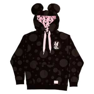 Minnie Rocks the Dots Floral Unisex Hoodie