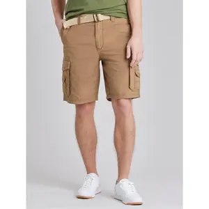 Keaton Men’s Lightweight Cargo Shorts – Classic Fit Utility Shorts with Belt, Multi-Pocket Design & 10” Inseam