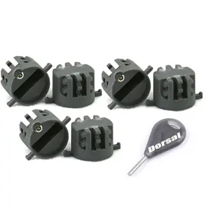 DORSAL Surfboard Fins Thruster 3 Fin Box Set Plugs with Key and Screws FCS Compatible
