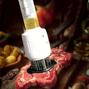 meat tenderizer, meat injector for perfectly tender steaks, professional chefs meat injector for tenderizing and flavoring steaks, kitchen accessories, utensils