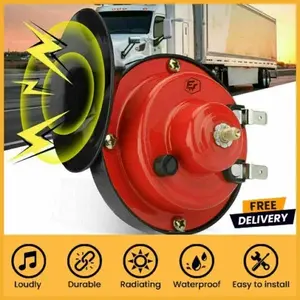 12V Super Loud Train Horn Waterproof for Motorcycle Car Truck SUV Boat