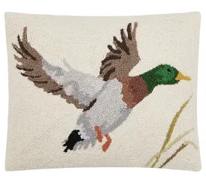 Makers Collective Camp Wandawega Mallard Wool Hook Pillow