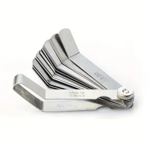 Motorcycle Engine Valve Screw Adjustment Wrench Tool, Valve Gap Adjustment Tool + Ruler, 0.01-0.05 Cm Measurement