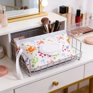 Tight Press Seal Wet Wipe Pouch 5pcs Refillable EVA Portable Travel Wipe Holder Easy Extract Multipurpose Storage