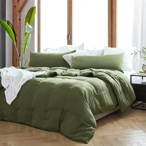 Snorze Cloud Comforter Set - Coma Inducer Oversized Bedding in Cypress