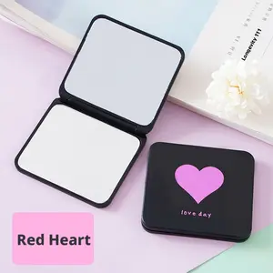 Portable Folding Makeup Mirror, Mini Double-Sided Hand Mirror with Magnification, Compact Pocket Mirror for Students & Women