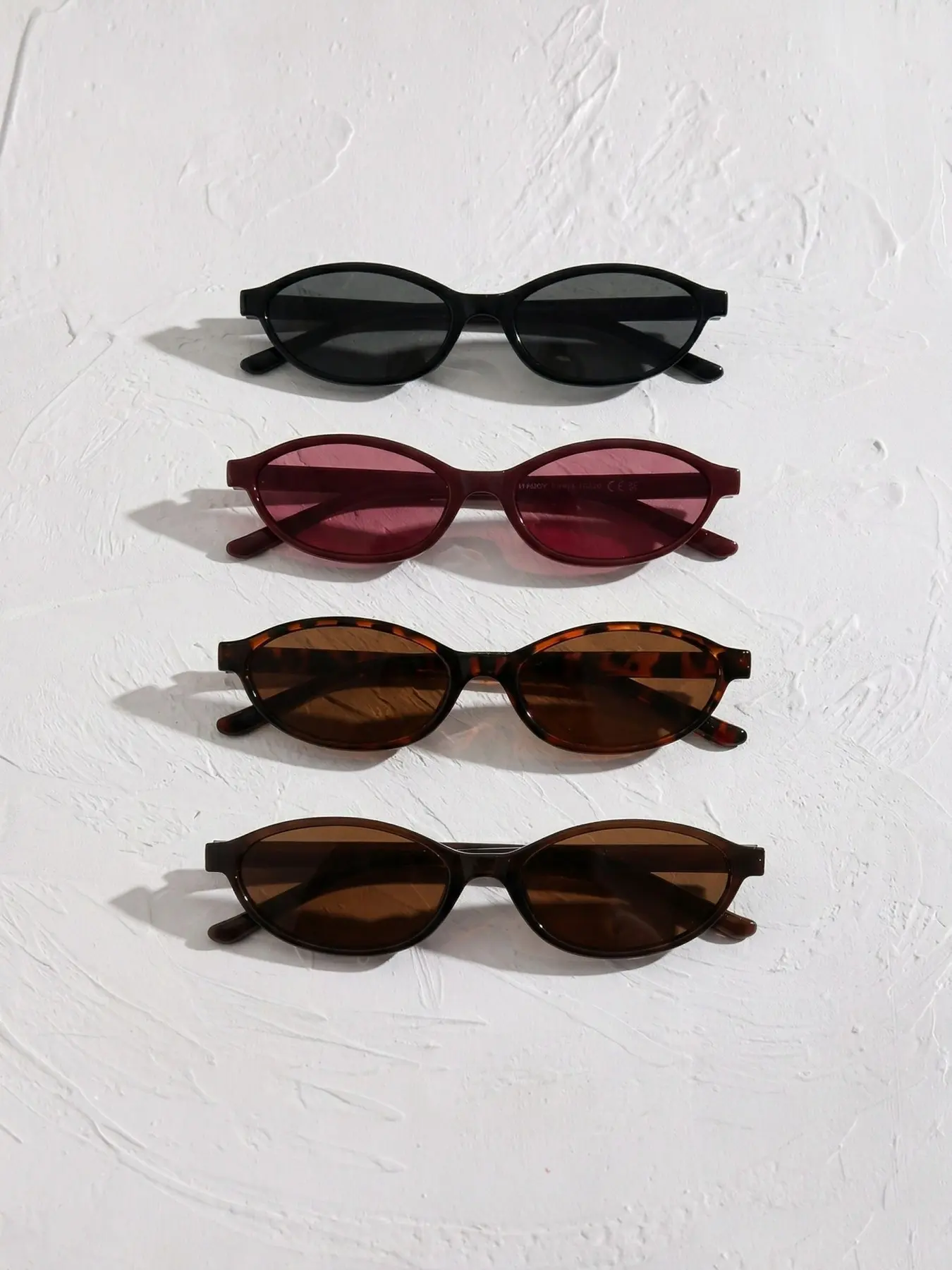 4 Pairs Women's Oval Small Frame Sunglasses, Suitable for All Seasons, Ideal for Outdoor Activities, Parties and Beach