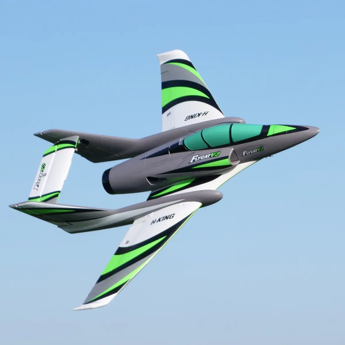 Hobby King FLYCAT V2 70mm 12-Blade 6S EDF Jet w/Retracts EPO 1042mm RC Plane Plug-N-Play with Brushless Motor & Aerostar ESC for Intermediate to Advanced Pilots - Remote Control Aircraft
