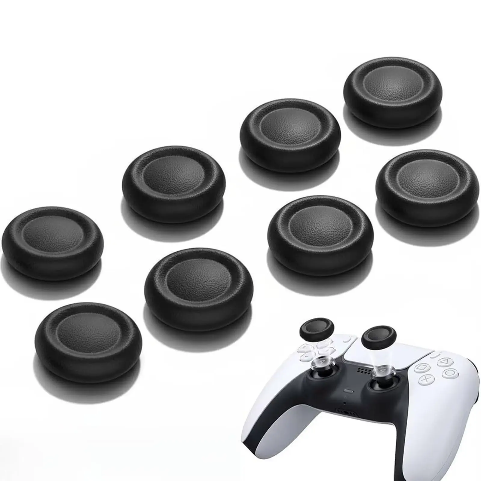 8PCS Joystick Replacement Grip Caps for PS4/PS5 Gaming Controller, Controller Accessories, Anti-Stickiness, Anti-Slip, Anti-Scratch, Anti-Fingerprint, PS4/PS5 Joystick Caps Replacement Parts, Thumbsticks Console
