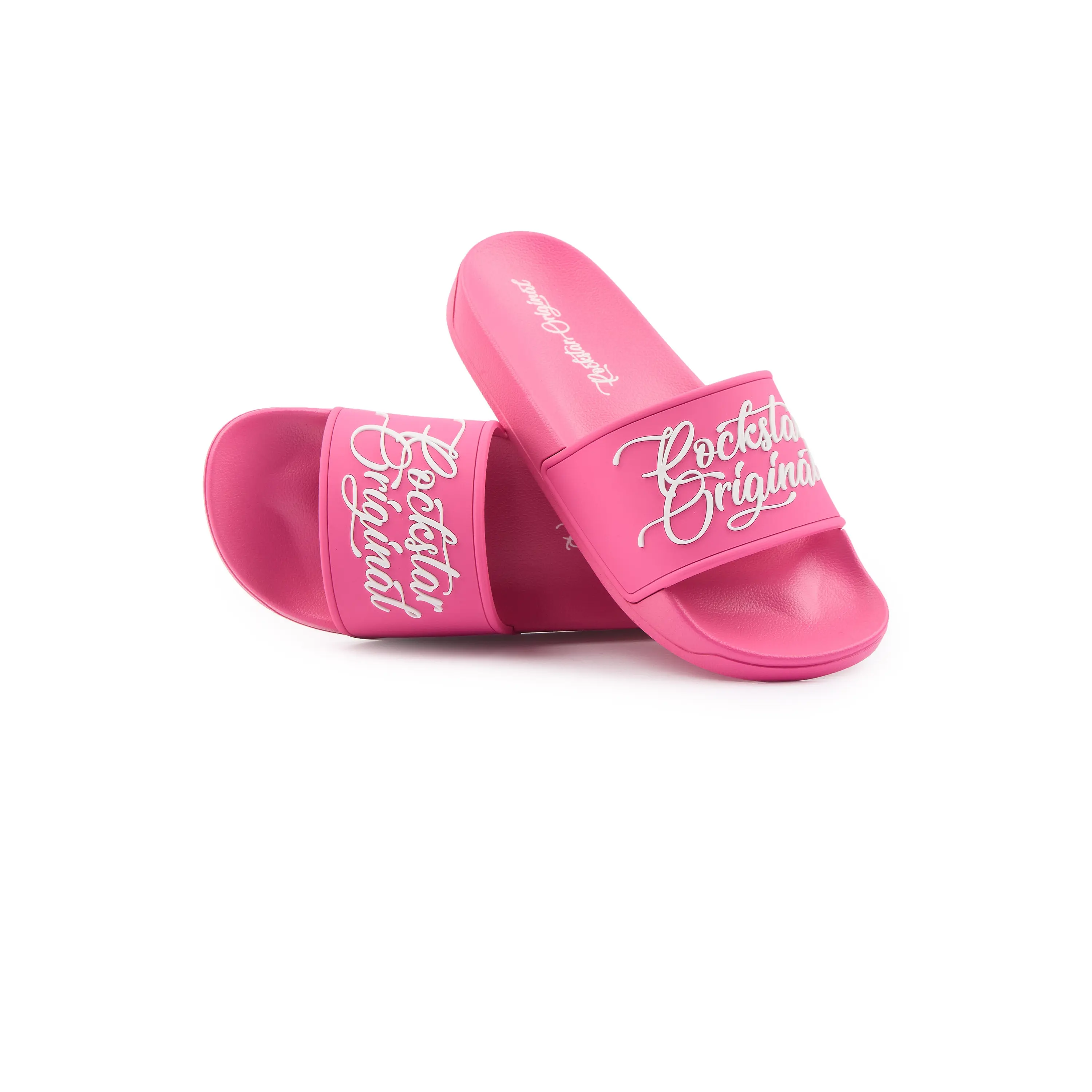 Jhournei Hot Pink Slides